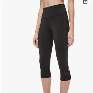 Lululemon fast and free high-rise crop 19 inch